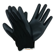 Nylon Liner Palm Coated Nitrile Foam Work Safety Gloves